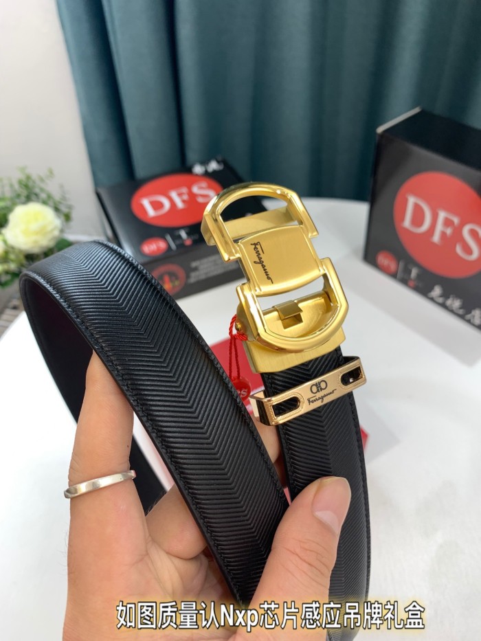 Streetwear Belt Ferragamo 321672 size:3.5cm