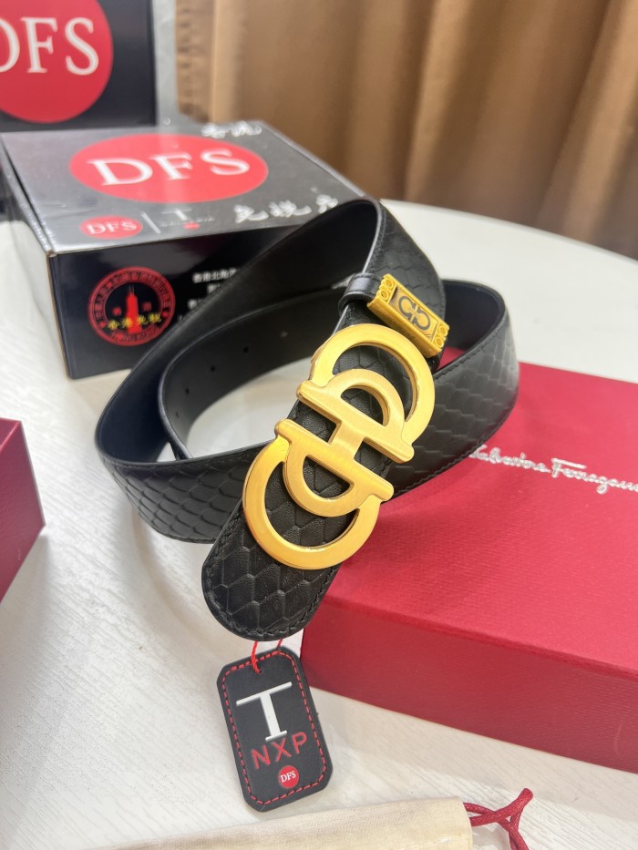 Streetwear Belt Ferragamo 321890 size:3.5cm