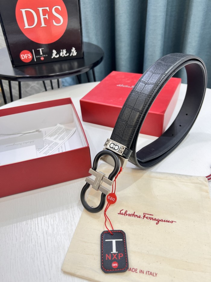 Streetwear Belt Ferragamo 321802 size:3.5cm