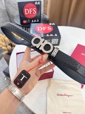 Streetwear Belt Ferragamo 321768 size:3.5cm