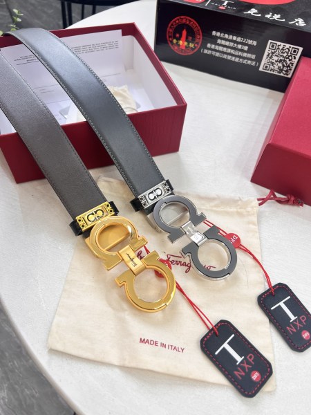 Streetwear Belt Ferragamo 321638 size:3.5cm