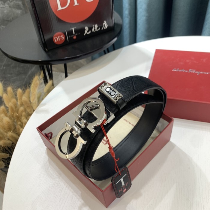 Streetwear Belt Ferragamo 321830 size:3.5cm