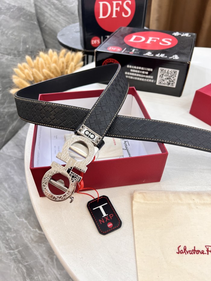 Streetwear Belt Ferragamo 321843 size:3.5cm