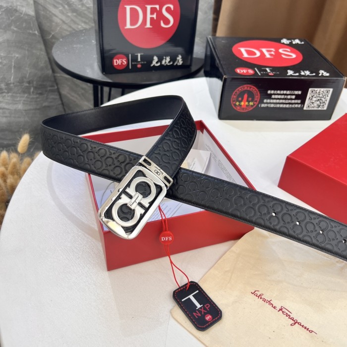 Streetwear Belt Ferragamo 321898 size:3.5cm