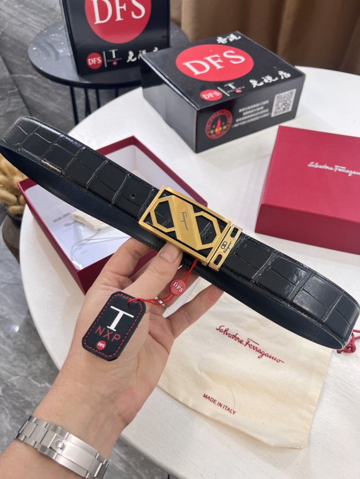 Streetwear Belt Ferragamo 321811 size:3.5cm