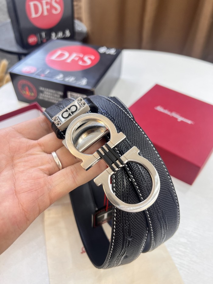 Streetwear Belt Ferragamo 321927 size:3.5cm