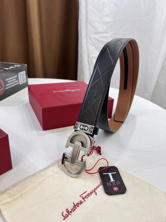 Streetwear Belt Ferragamo 321730 size:3.5cm