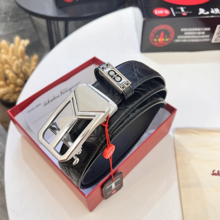 Streetwear Belt Ferragamo 321694 size:3.5cm