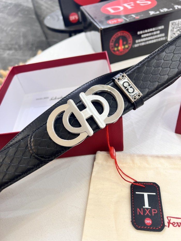 Streetwear Belt Ferragamo 321889 size:3.5cm