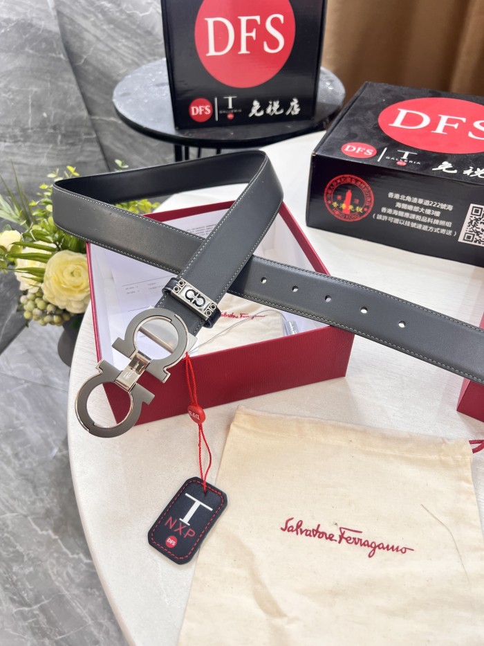 Streetwear Belt Ferragamo 321639 size:3.5cm