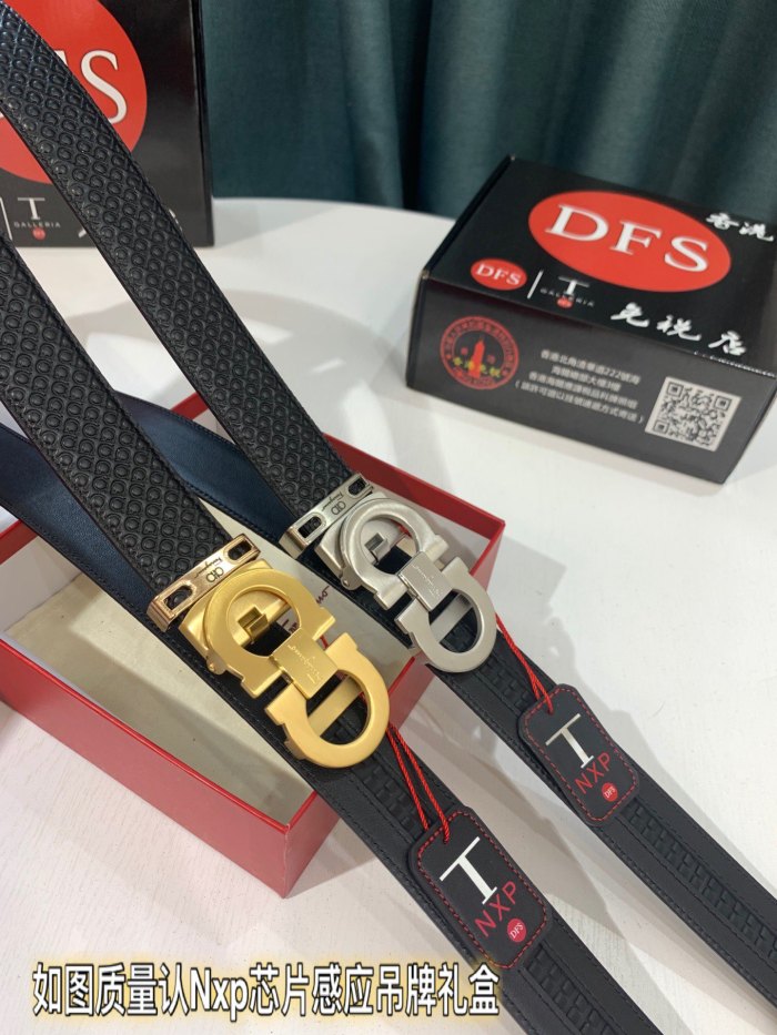 Streetwear Belt Ferragamo 321875 size:3.5cm