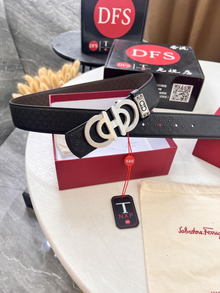 Streetwear Belt Ferragamo 321789 size:3.5cm