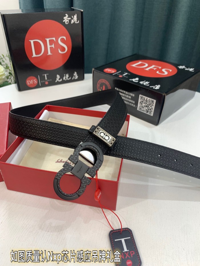 Streetwear Belt Ferragamo 321856 size:3.5cm