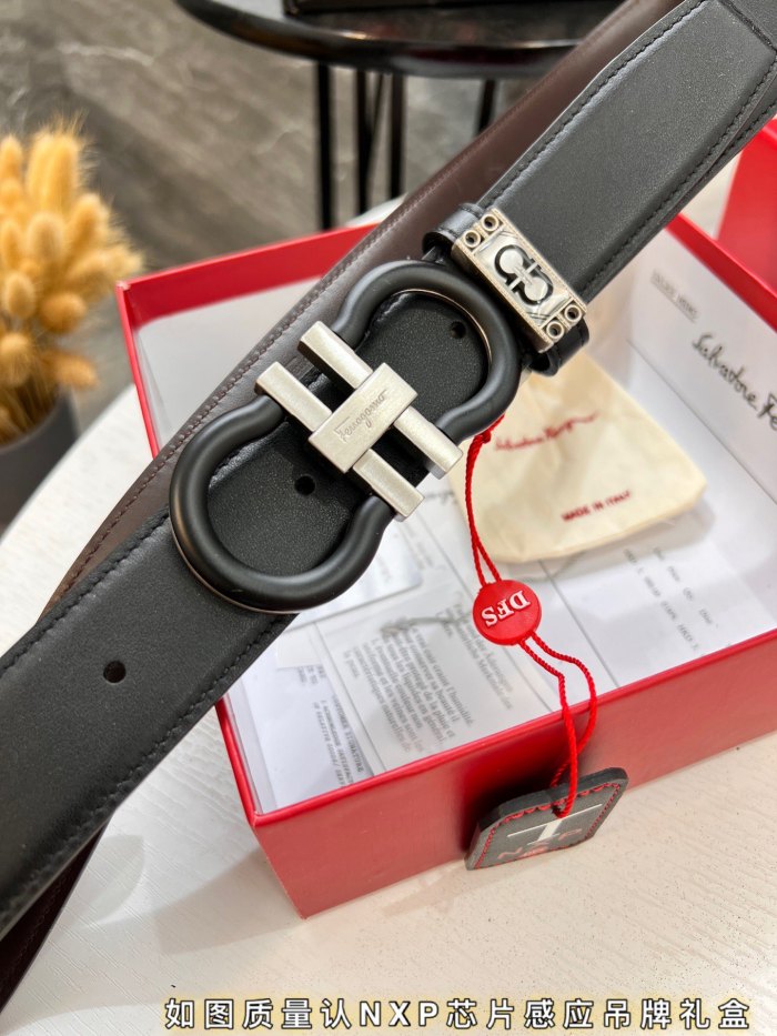 Streetwear Belt Ferragamo 321706 size:3.5cm