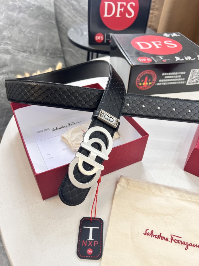 Streetwear Belt Ferragamo 321889 size:3.5cm