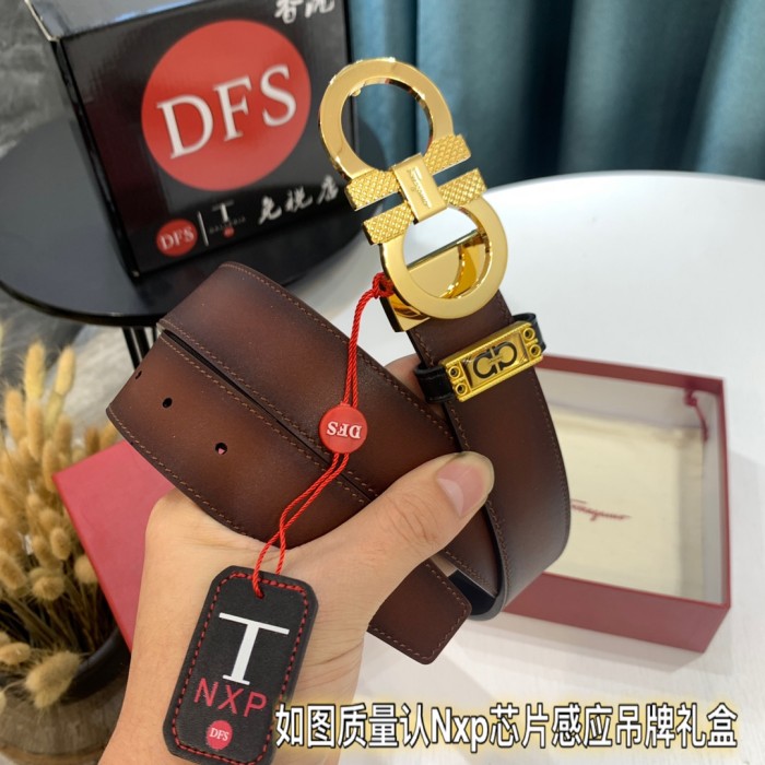 Streetwear Belt Ferragamo 321817 size:3.5cm