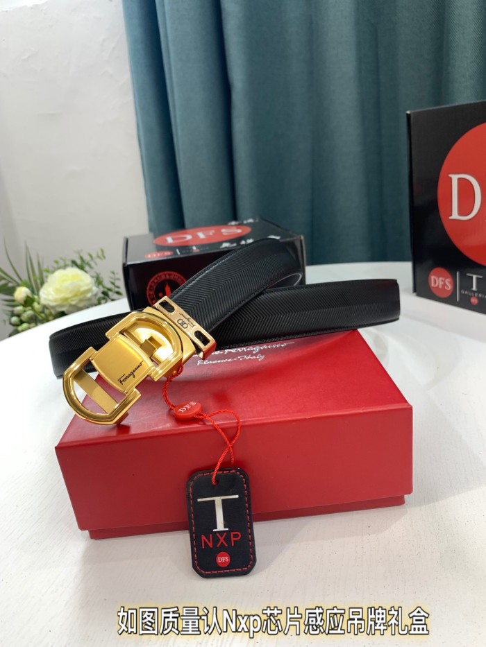 Streetwear Belt Ferragamo 321672 size:3.5cm