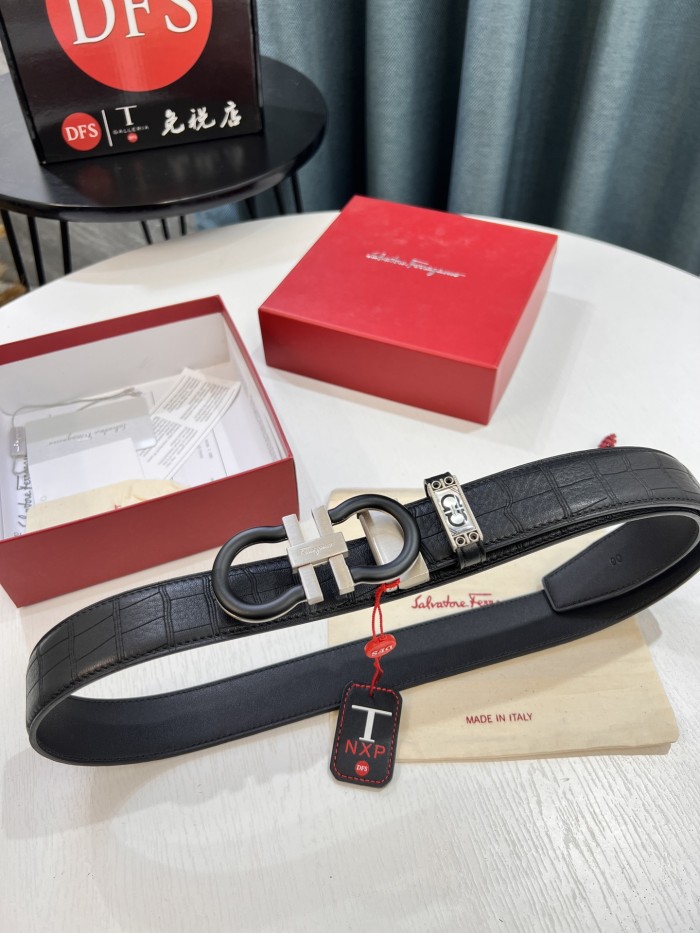 Streetwear Belt Ferragamo 321802 size:3.5cm