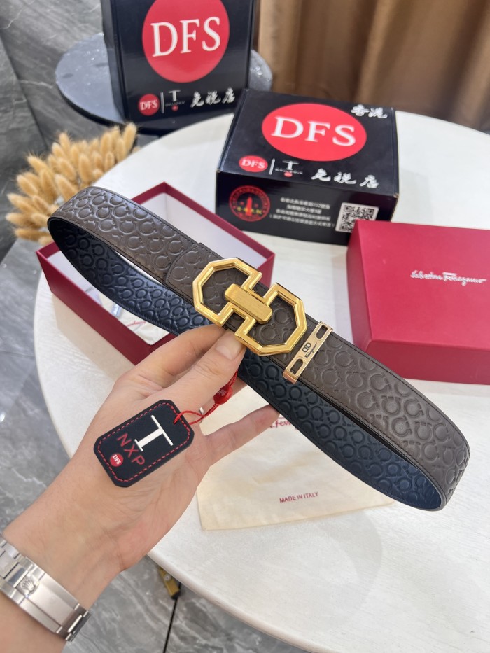 Streetwear Belt Ferragamo 321826 size:3.5cm