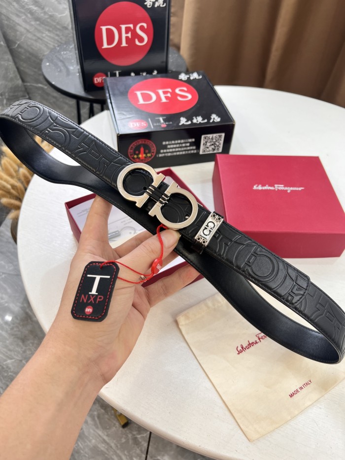 Streetwear Belt Ferragamo 321688 size:3.5cm