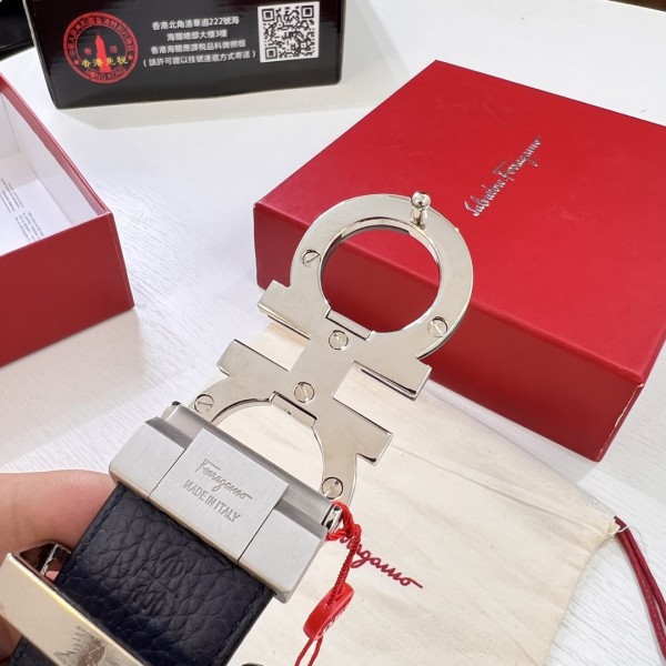 Streetwear Belt Ferragamo 321634 size:3.5cm