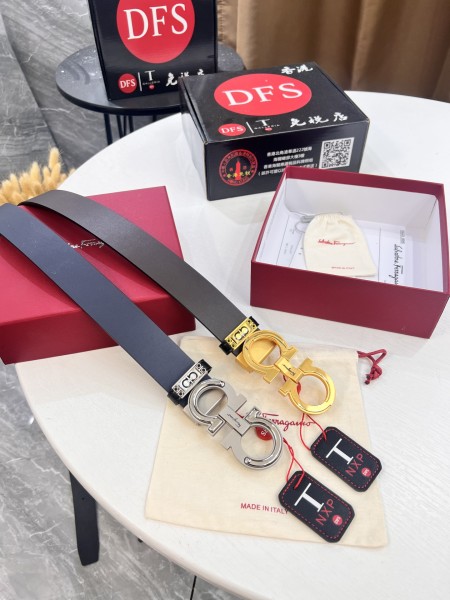 Streetwear Belt Ferragamo 321777 size:3.5cm