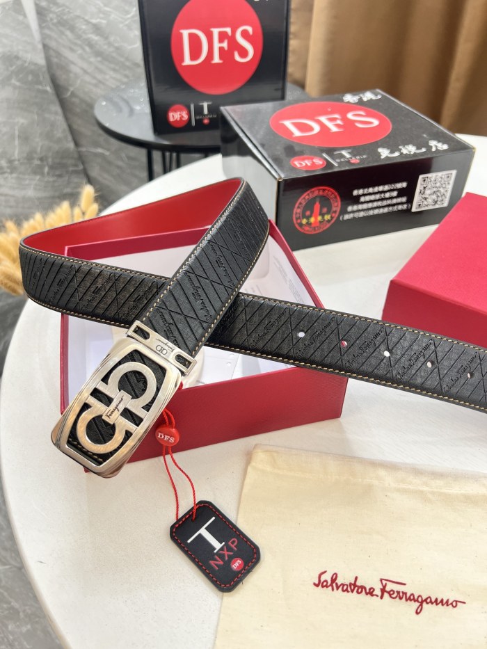 Streetwear Belt Ferragamo 321836 size:3.5cm