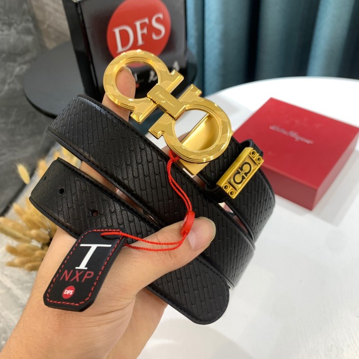 Streetwear Belt Ferragamo 321895 size:3.5cm