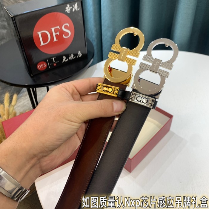 Streetwear Belt Ferragamo 321817 size:3.5cm