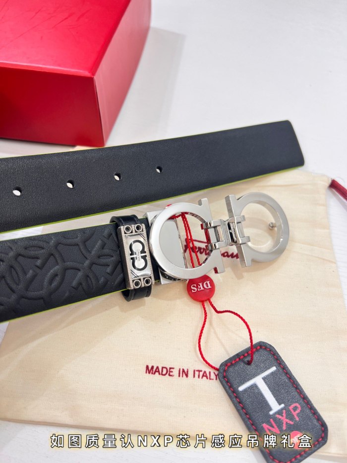 Streetwear Belt Ferragamo 321930 size:3.5cm