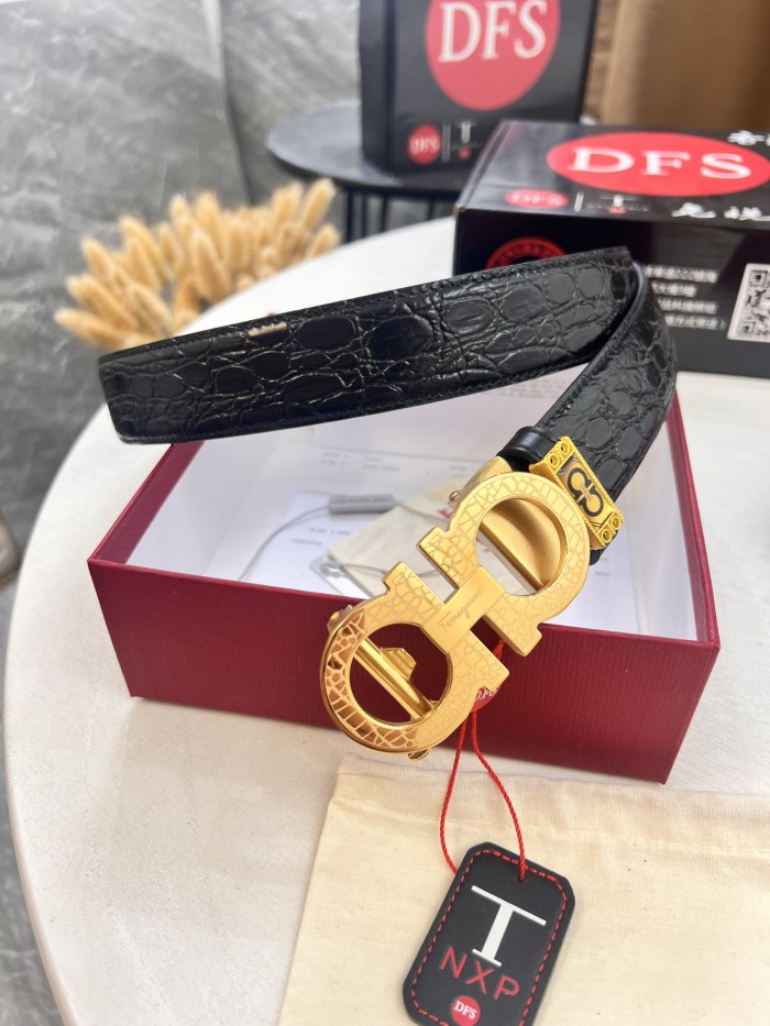 Streetwear Belt Ferragamo 321684 size:3.5cm