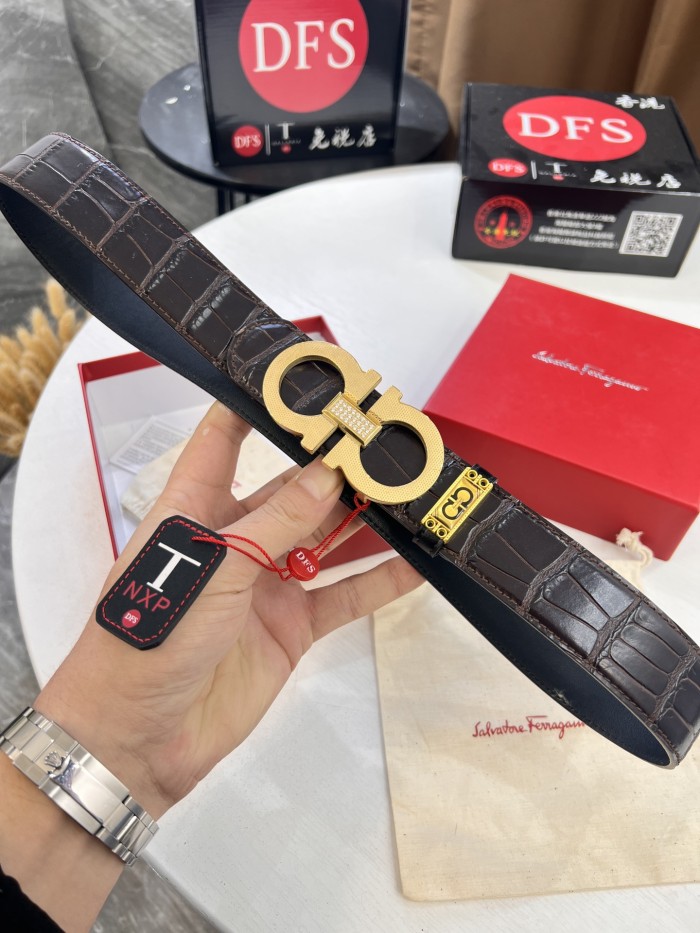 Streetwear Belt Ferragamo 321597 size:3.5cm