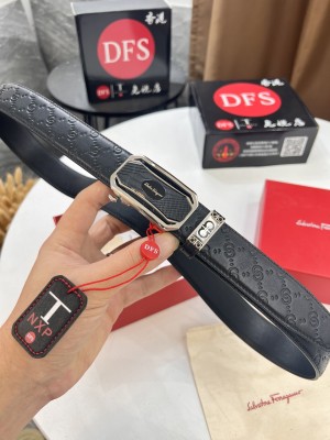 Streetwear Belt Ferragamo 321601 size:3.5cm