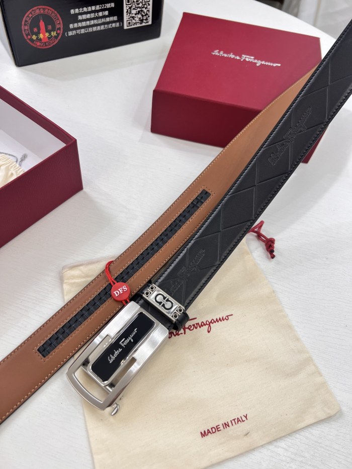 Streetwear Belt Ferragamo 321552 size:3.5cm