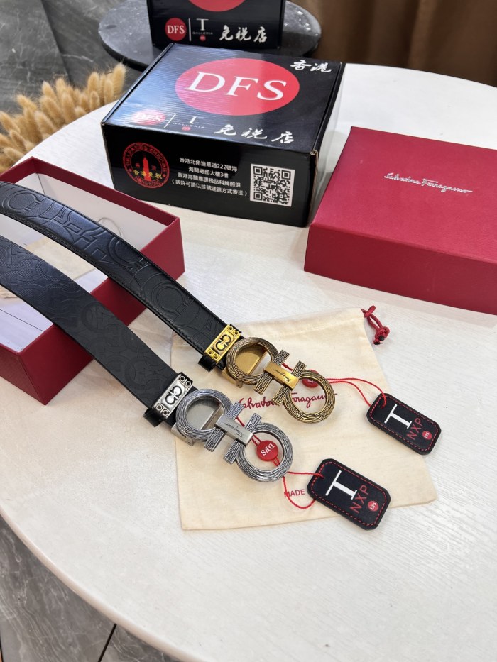 Streetwear Belt Ferragamo 321526 size:3.5cm