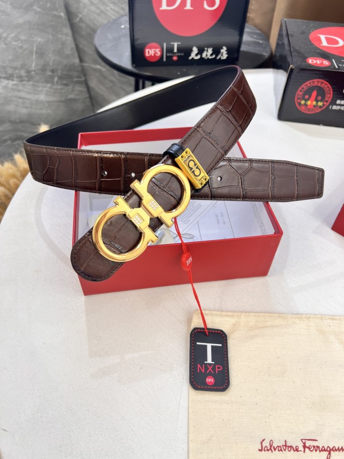 Streetwear Belt Ferragamo 321272 size:3.5cm