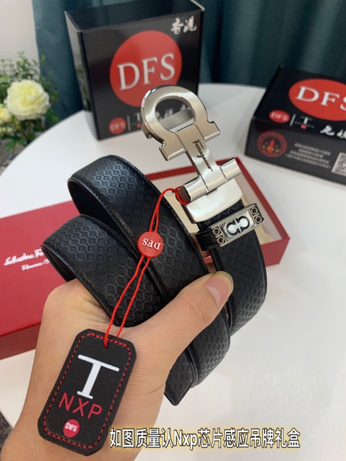 Streetwear Belt Ferragamo 321377 size:3.5cm