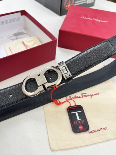 Streetwear Belt Ferragamo 321437 size:3.5cm