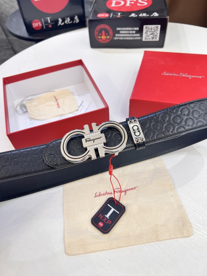 Streetwear Belt Ferragamo 321357 size:3.5cm