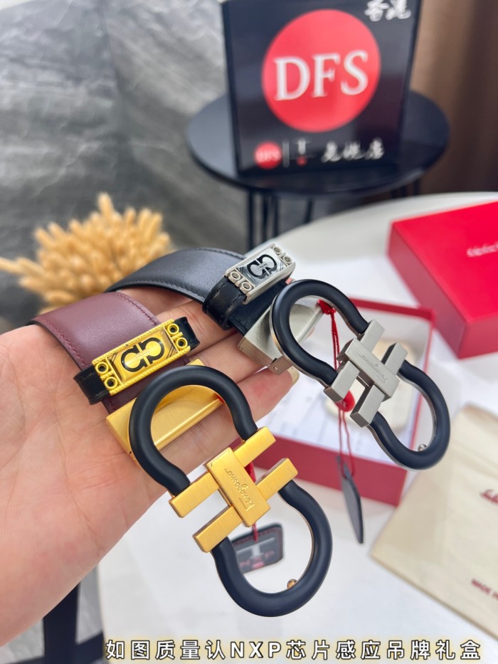 Streetwear Belt Ferragamo 321402 size:3.5cm