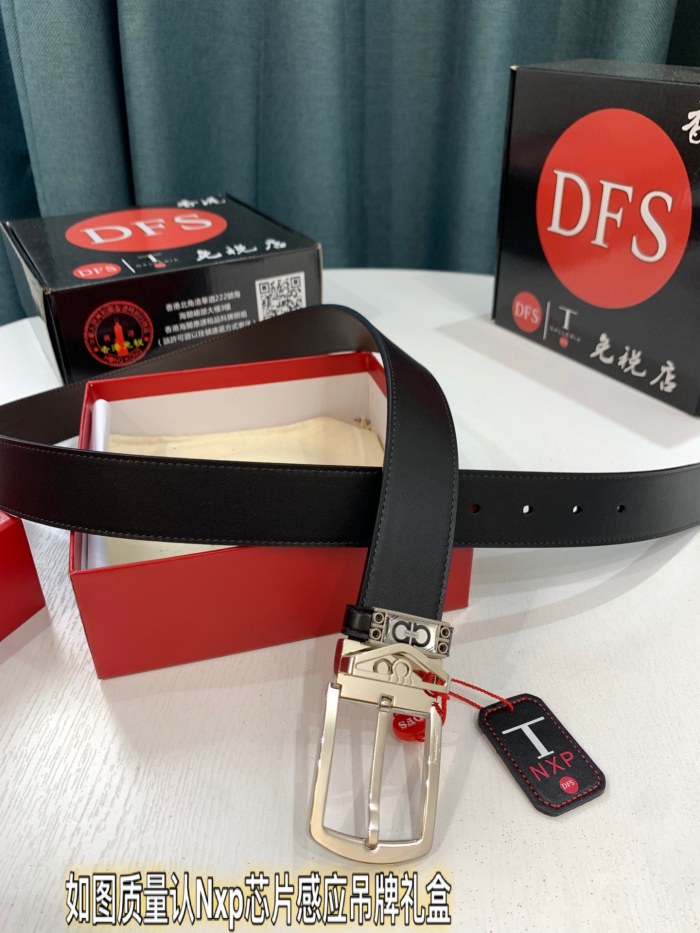 Streetwear Belt Ferragamo 321390 size:3.5cm