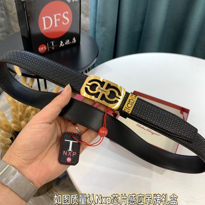 Streetwear Belt Ferragamo 321399 size:3.5cm