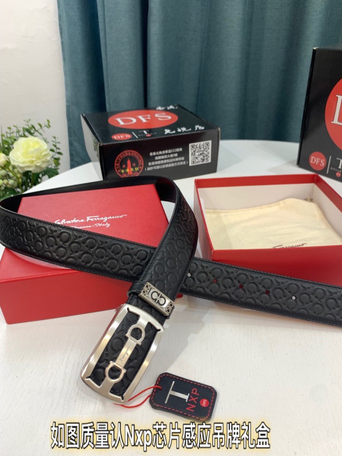 Streetwear Belt Ferragamo 321175 size:3.5cm