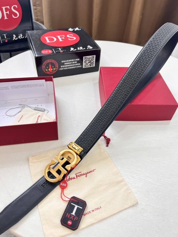 Streetwear Belt Ferragamo 321427 size:3.5cm