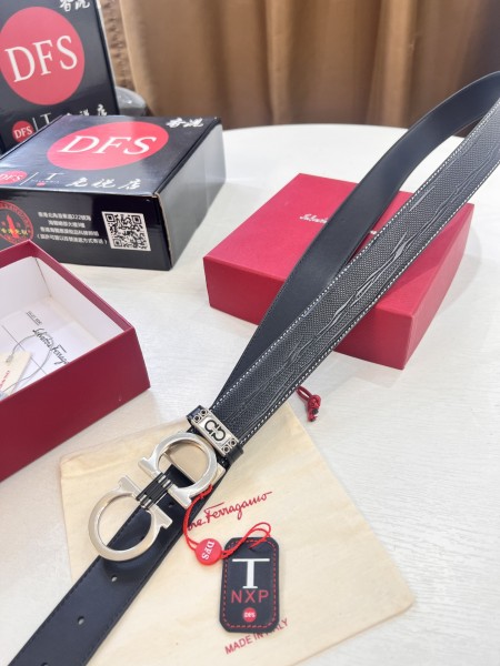 Streetwear Belt Ferragamo 321519 size:3.5cm