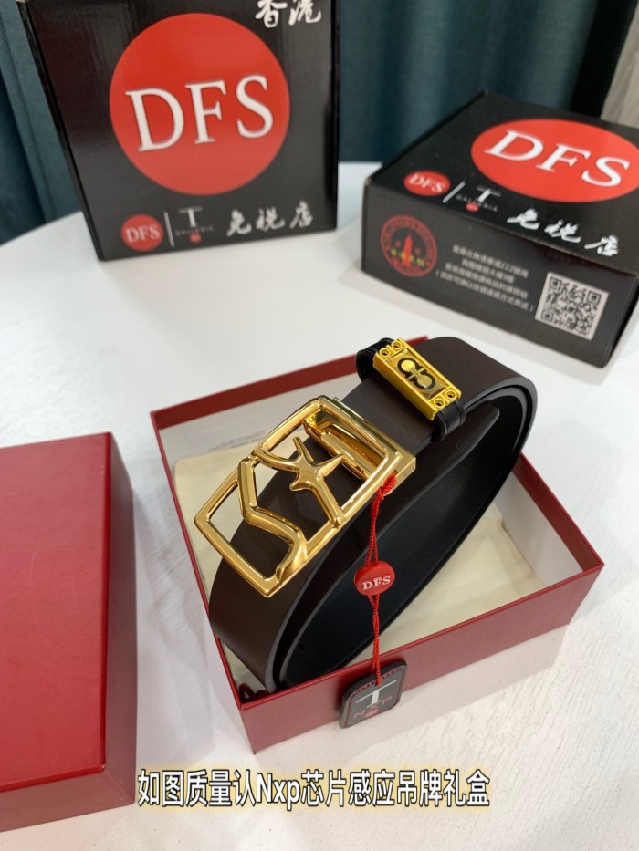 Streetwear Belt Ferragamo 321183 size:3.5cm