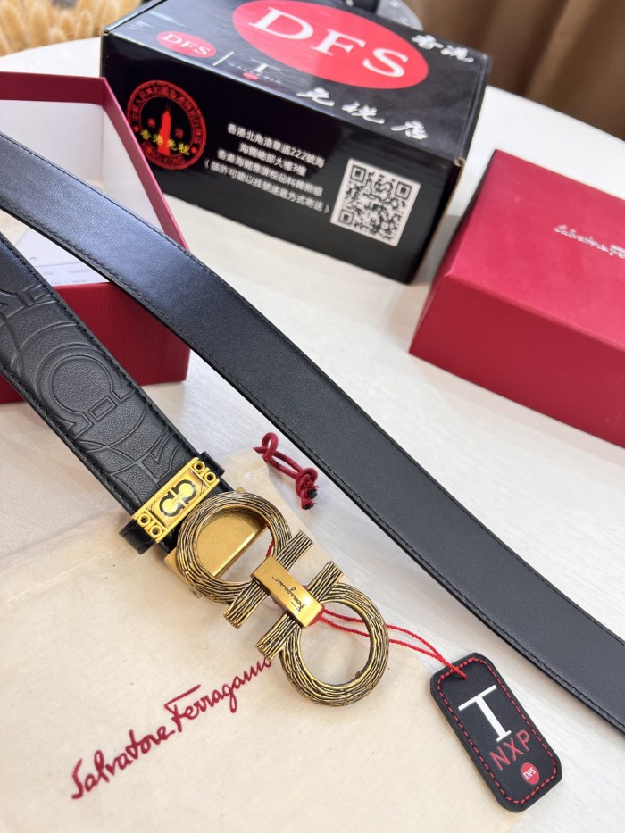 Streetwear Belt Ferragamo 321527 size:3.5cm