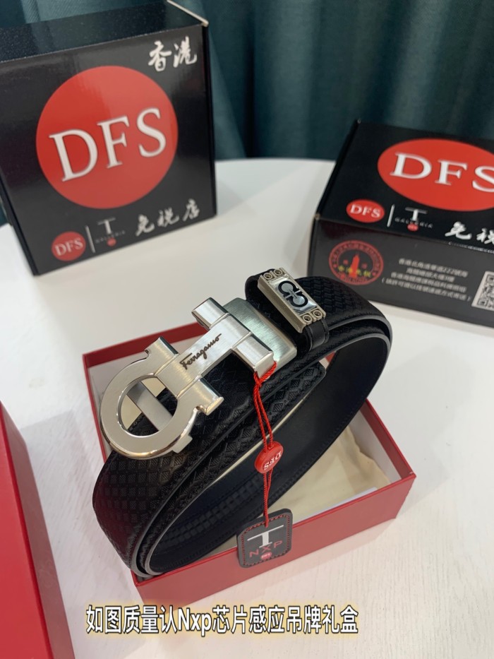 Streetwear Belt Ferragamo 321377 size:3.5cm