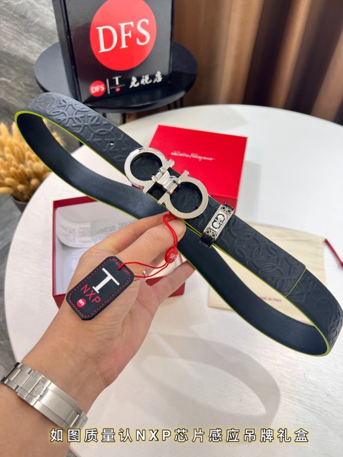 Streetwear Belt Ferragamo 321566 size:3.5cm