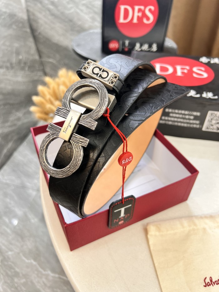 Streetwear Belt Ferragamo 321526 size:3.5cm